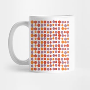 Halloween Colored Circles Modern Decorative Abstract Mosaic Dots Pattern Night Mug